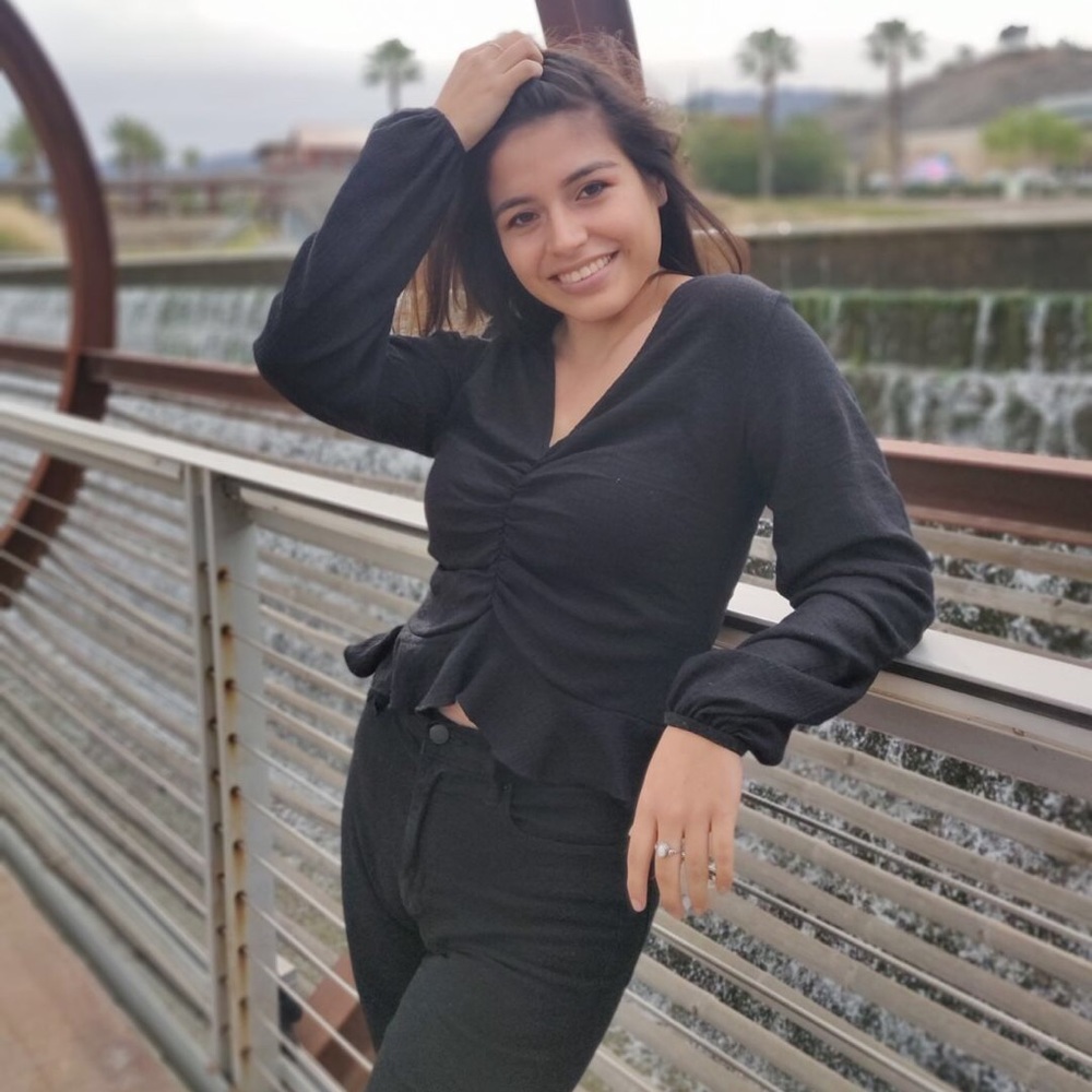 Black long sleeve blouse